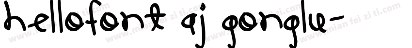 HelloFont AJ GongLu字体转换